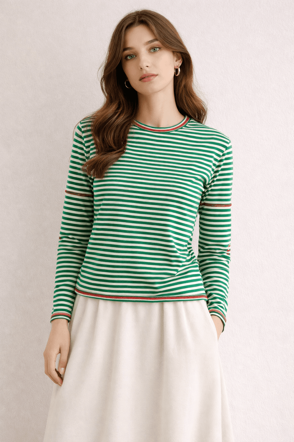 Stripped Drop Shoulder Tee