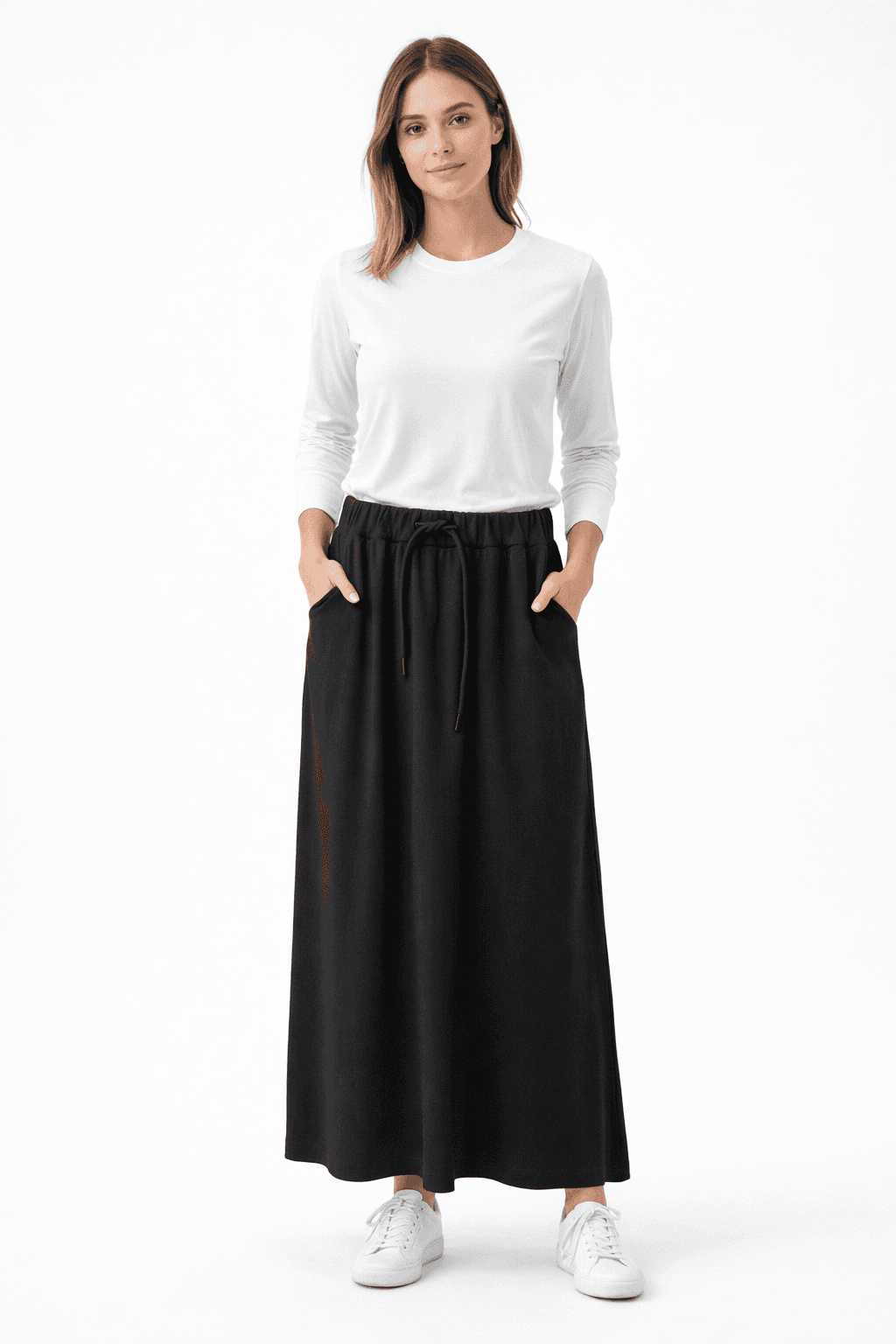 Drawstring Pocket Skirt