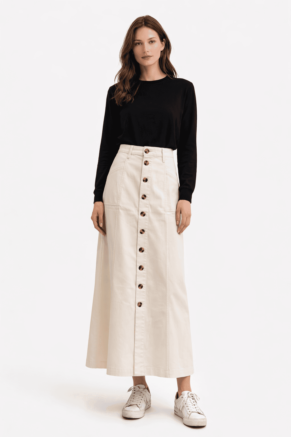 Stretch Twill Skirt