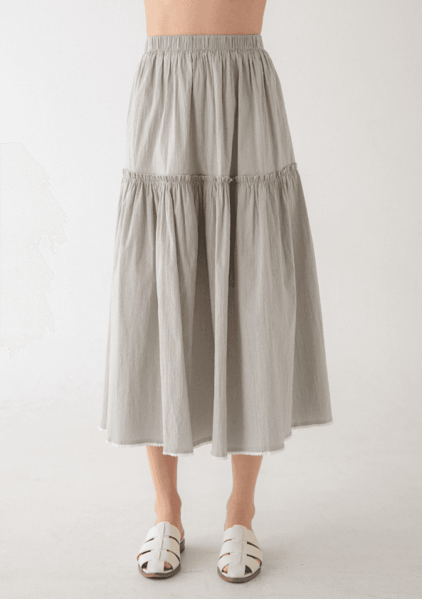 Tiered Midi Skirt